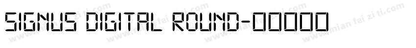 Signus Digital Round字体转换